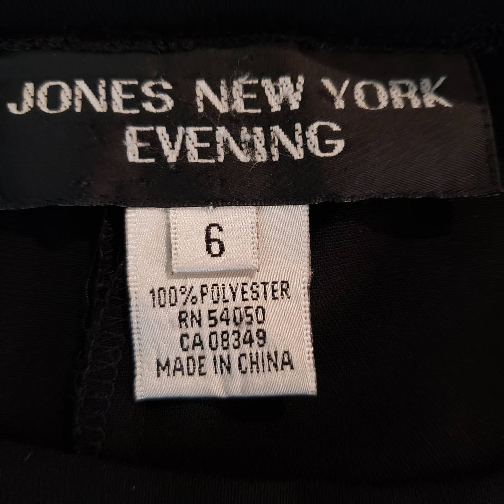 Jones New York Evening Dress Pants Womens Size 6 Pleat Front Black - Picture 8 of 8